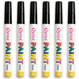 Oytra Paint Permanent Marker Pen Set of 6 Waterproof Oil Based Markers Pens Combo for Wood Ceramics Steel Glass Tyre Blackboards