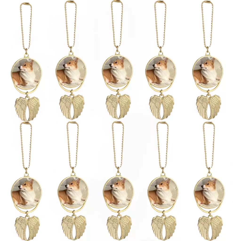 Double-Sided Metal Sublimation Keychain Blanks, DIY Sublimation Printing Blanks for Car Hanging Ornaments, Craft Supplies, Subli