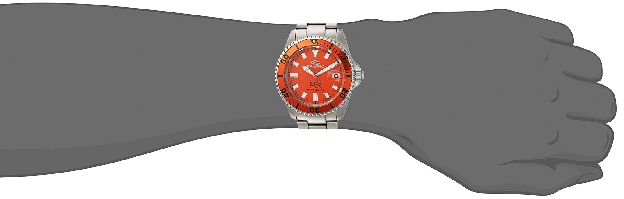 Seapro Men'S Sp4315 Scuba 200 Analog Display Automatic Self Wind Silver Watch