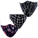 9 Impression Cotton Unisex Face Mask, Multicolored Pack of 3