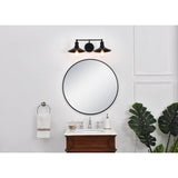 Living District Etude 2-Light Mid-Century Metal Wall Sconce In Black