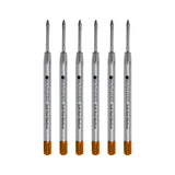 Monteverde Medium Ballpoint Refill For Parker Ballpoint Pens, 6/Pack, Brown (P133BN)