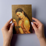 Be Birbal Collectables Woman Holding Fruit Plain Journal Diary A5, 100 Pages (Raja Ravi Varma Painting Cover)