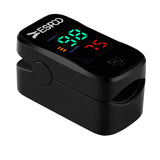 ESPOO Pulse Oximeter, Oxygen Monitor Fingertip with 2 AAA Batteries&Lanyard (Black)