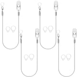 YorkSound Set of 4 Hearing Aid Clips, Anti-Lost Hearing Aid Lanyard BTE Clip String with 12 Pcs Silicone Loops, Hearing Protecti