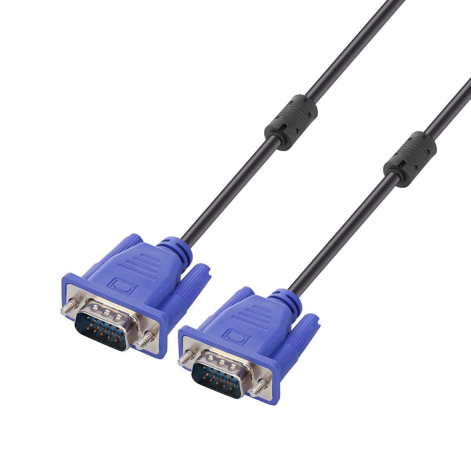 ENUODA Blue VGA Cable 15 Pin Male to Male Plug Computer Monitor Cable Wire Cord