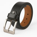 Usl Black & Brown Leather Belt For Men (Black, 42)