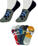 Queery MenS No Show Loafer Socks (Multicolor, Pack Of 5 Pairs)
