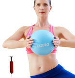 CIZEBO Pilates Ball 8 inch, Small Exercise Ball for Between Knees with Needle Pump for Core Workout & Physical Therapy Yoga PT, 