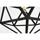 Elegant Lighting Living District Redmond Collection Pendant D19.7 H22.6 Lt:1 Black Finish