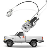 A-Premium Door Latch Assembly w/Cable Compatible with Ford 1992-1996 F-150, 1994-1996 Bronco, 1992-1997 F-250/F-350, Front Left 