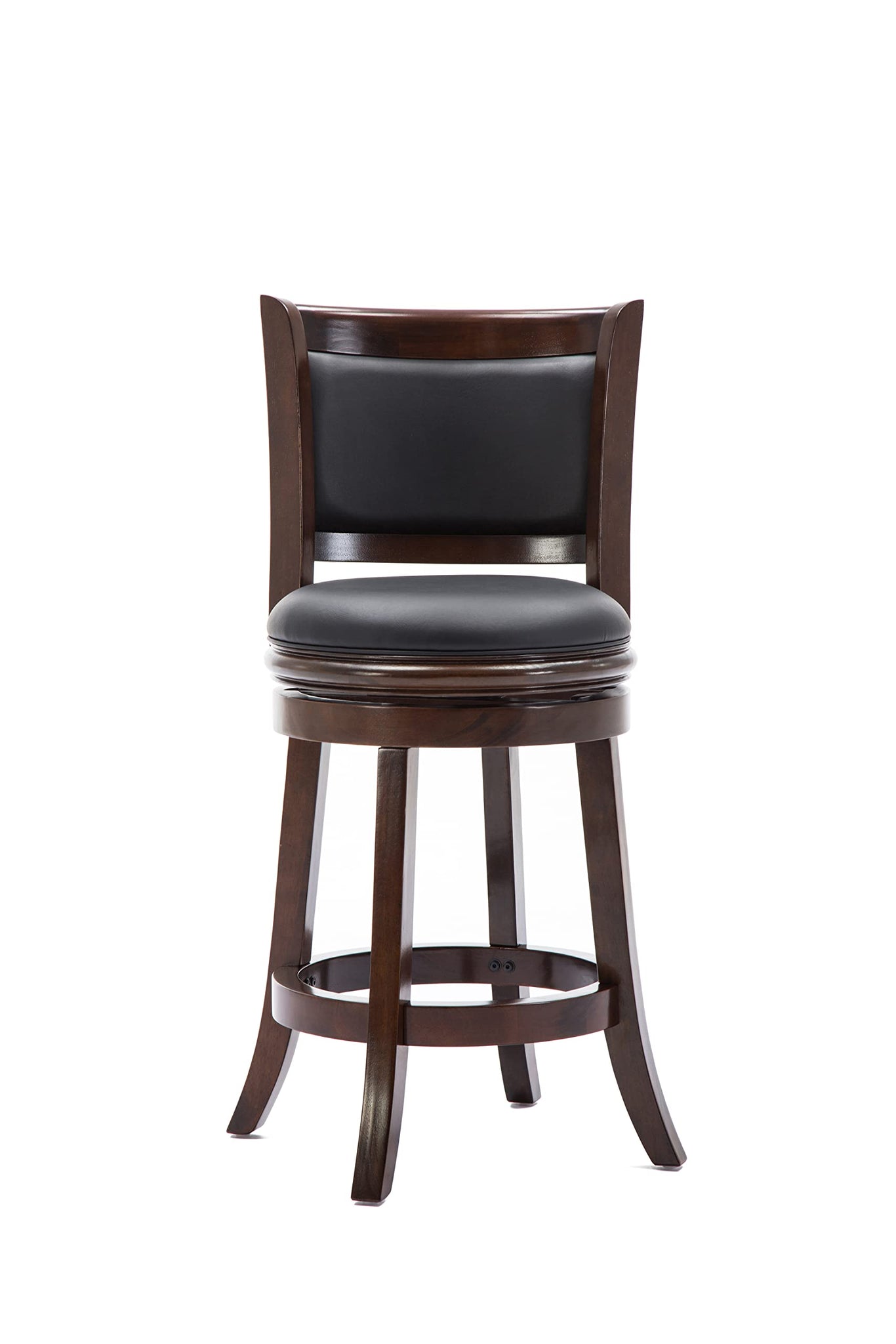 Boraam Augusta Counter Height Swivel Stool, 24-Inch, Cappuccino