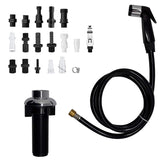 Houtingmaan Black Kitchen Sprayer, Deck Mount, Durable ABS Plastic Construction, Easy to Use, Good Customer Service