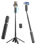 AOCHUAN Face Tracking Tripod for iPhone,57'' Expandable Selfie Stick for iPhone,Phone Tripod for Android with Remote, No APP,Ges