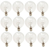 Ge Decorative Globe Bulb 40 W 320 Lumens G16-1/2 Candelabra 3 in. Clear Card 2 Count, Pack of 6 (Total 12)