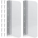 Therwen 2 Pcs Stainless Steel Side Splash Guard for Sink 15 x 6 Inch Wall Mount Guard with Screws Commercial Restaurant Hand Sin