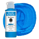 DA VINCI PAINTS Professional Artist Fluid Acrylic Paint, Cerulean Blue, 4oz
