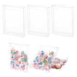 BENECREAT 30PCS 4.5x1x6 Clear Gift Box PVC Candy Treat Box Transparent Rectangle Wedding Favor Boxes for Treat Candy, Festival G