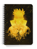 Faddy Native Anime Sketchbook A5 Spiral Drawing Sketch Book Unruled For Kids Students Gift (Six Paths Jinchuriki), 120 Pages