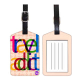 Nutcase Designer Luggage Travel Baggage Tags Single Tag With Name Card Inside Travel Addict