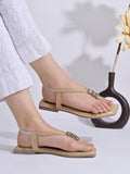 Shoetopia Women'S Snd-131 Flat Sandal-5 Kids Uk (Snd-131-Beige)-Eu38,Beige,5,B0D14DTPTC