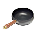 UJEAVETTE Nonstick Wok No Coating Manual Forging Iron Pan for Hotel Kitchen Restaurant