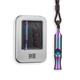 WeKnife Emergency Whistle Survival Loud, Titanium Outdoor Safety Whistle Survival Shrill Loud Blast With Paracord for Kayak, Lif