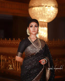 Shiv Textiles Womens Banarasi Silk Saree (St-Kp-5007-Black)