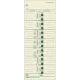 Tops 1259 Time Card For Acroprint/Ibm/Lathem/Simplex, Weekly, 3 1/2 X 9 (Box Of 500)