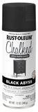 Rust-Oleum 392046 Chalked Ultra Matte Spray Paint, 12 oz, Black Abyss
