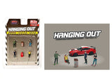 'Hanging Out'' 6 Piece Diecast Figure Set (4 Figures 1 Seat 1 Barrel) Limited Edition To 3600 Pieces Worldwide 1/64 Scale Model