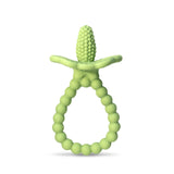 RaZbaby RaZberry Plus Baby Teether - Easy-to-Hold Toy for Front & Back Teething Relief, BerryBumps Texture for Sensory Developme
