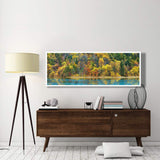 Lake And Forest In Autumn, China-Paper Art-74,,X26,,