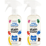 Miss Mouths Messy Eater Stain Treater Double Trouble Bundle - 2-Pack of 16oz Stain Remover - Newborn & Baby Essentials - No Dry 