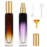 Segbeauty 0.5oz Mini Perfume Atomizer, 2pcs Empty Glass Perfume Spray Bottles, 15ml Refillable Travel Bottle for Fragrance, Colo