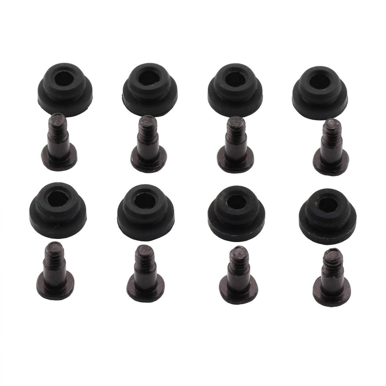 ZRM&E 8pcs 10mm Hard Disk Drive Screws and Shock Absorption Rubber Washer Kit PC Hard Disk Drive Mounting Accessories for 2.5 in