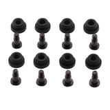 ZRM&E 8pcs 10mm Hard Disk Drive Screws and Shock Absorption Rubber Washer Kit PC Hard Disk Drive Mounting Accessories for 2.5 in