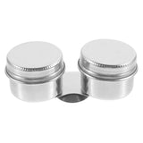 Hohopeti Oil Painting Palette Cup Double Pot Stainless Steel Cup Lid Easy to Clean for Artists