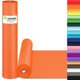 Orange Thanksgiving Wrapping Paper, 17.5x335 Construction Bulletin Board Art Poster Kraft Craft Decorative Paper Roll, Perfect f