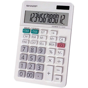 Sharp El-334Wb Business Calculator, White 4.0