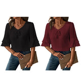 Toplot Fashion Women Tops || Shirt For Woman || Trendy Top For Women || Western Tops For Woman Stylish || Value Pack (Pop-Tshirt-5231-Black-Maroon-M),Black - Maroon,,B0FCSJYK2K