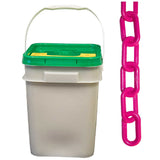Mr. Chain Plastic Barrier Chain Pail, Safety Pink, 2Inch Link Diameter, 160Foot Length (50025P)