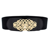 Stockzone Elastic Fabric WomenS Waist Belt For Dresses Floral Design Stretchy Waistband For Ladies Saree And Girls Long Dress J