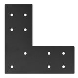 heneng 4 Pcs Flat Mending Plates for 4x4 Post, L Shaped Corner Braces, Post to Beam Connector, 11 Gauge