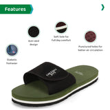 Ortho Joy Extra Soft Doctor Ortho Slippers For Men/Flip-Flops - Orth_Msp03_Grn_11,Green,11,B08C335VL7