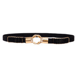 Redhorns Waist Belt For Women Dresses Tangled Design Slim Elastic Ladies Belt For Saree, Jeans Belt For Casual Fomal Party Fits 