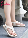 Shoetopia Women'S Snd-1182 Flat Sandal-4 Kids Uk (Snd-1182-Cream)-Eu37,Cream,4,B0D4JTMK99