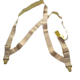 Holdup Tan 1 1/2 HipClip Style UnderUps Suspenders for Men with the Patented Composite plastic Gripper Clasps