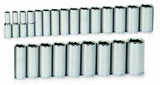 Williams 32945 24Piece 1/2Inch Drive Metric Deep 6 Point Socket Set
