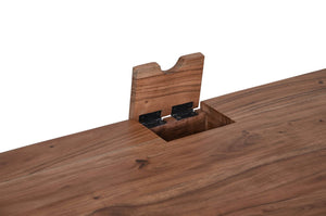 Jofran Inc. Rollins Solid Acacia Usb Charging Work From Home Desk